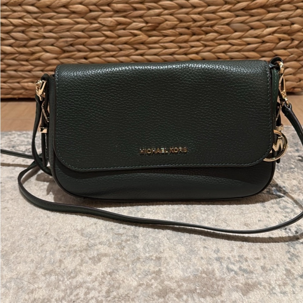 Michael Kors Dark Green Crossbody Bag